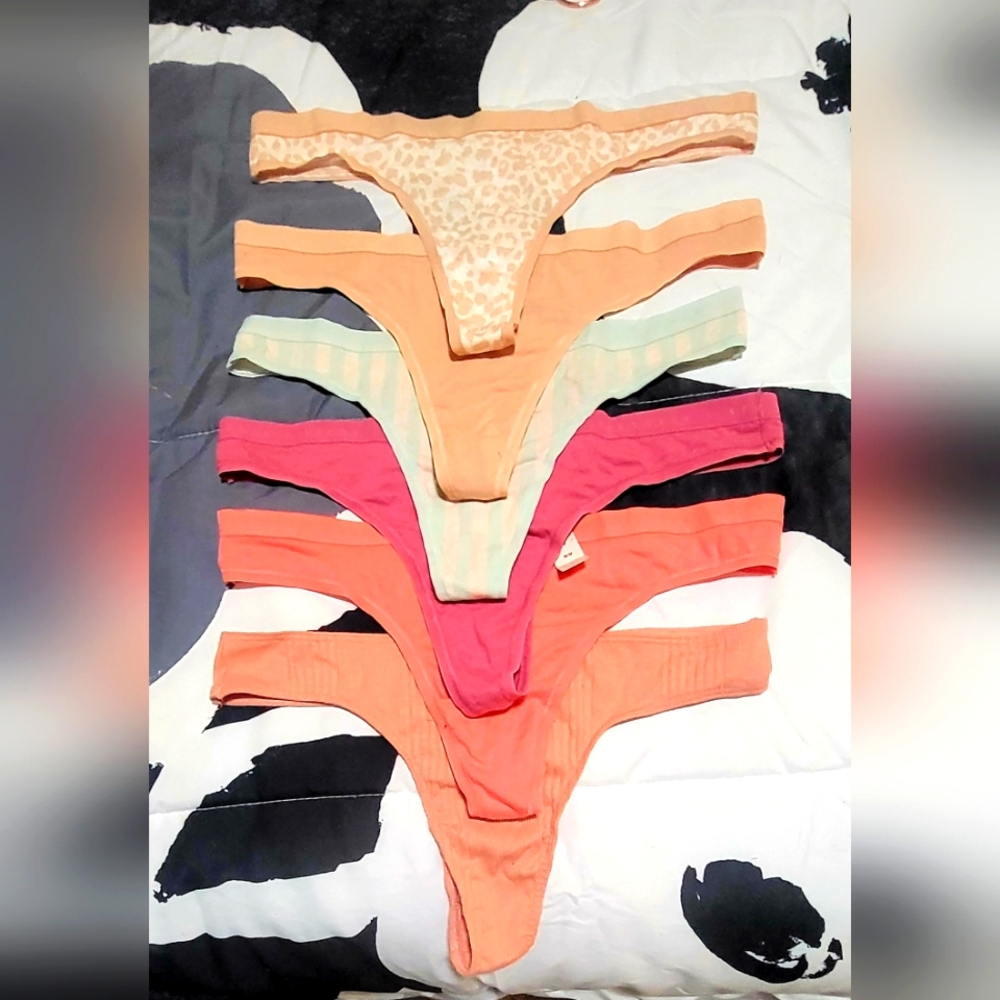 Lot of 6 NWT Victoria's Secret Thong Underwear